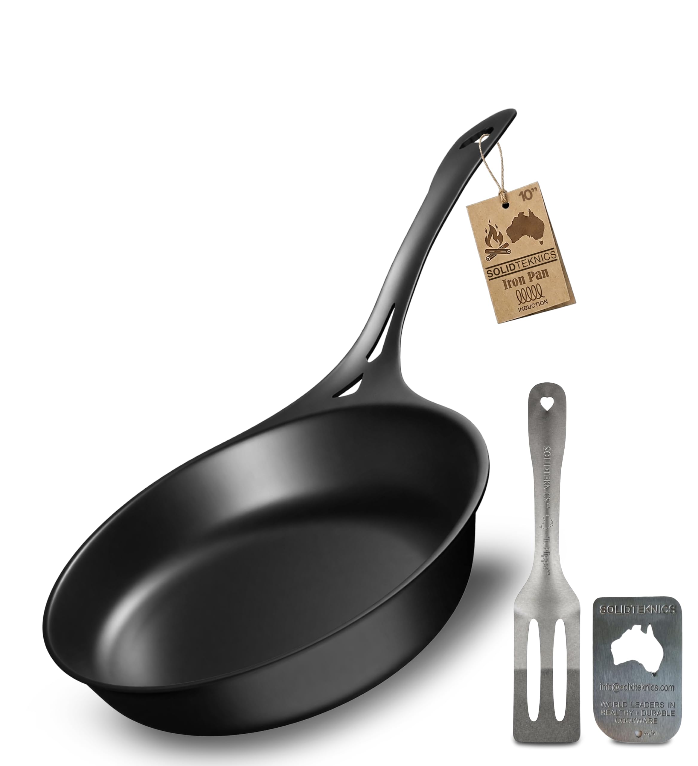 Photo 1 of SOLIDTEKNICS 10-inch Australian Iron Skillet Set
