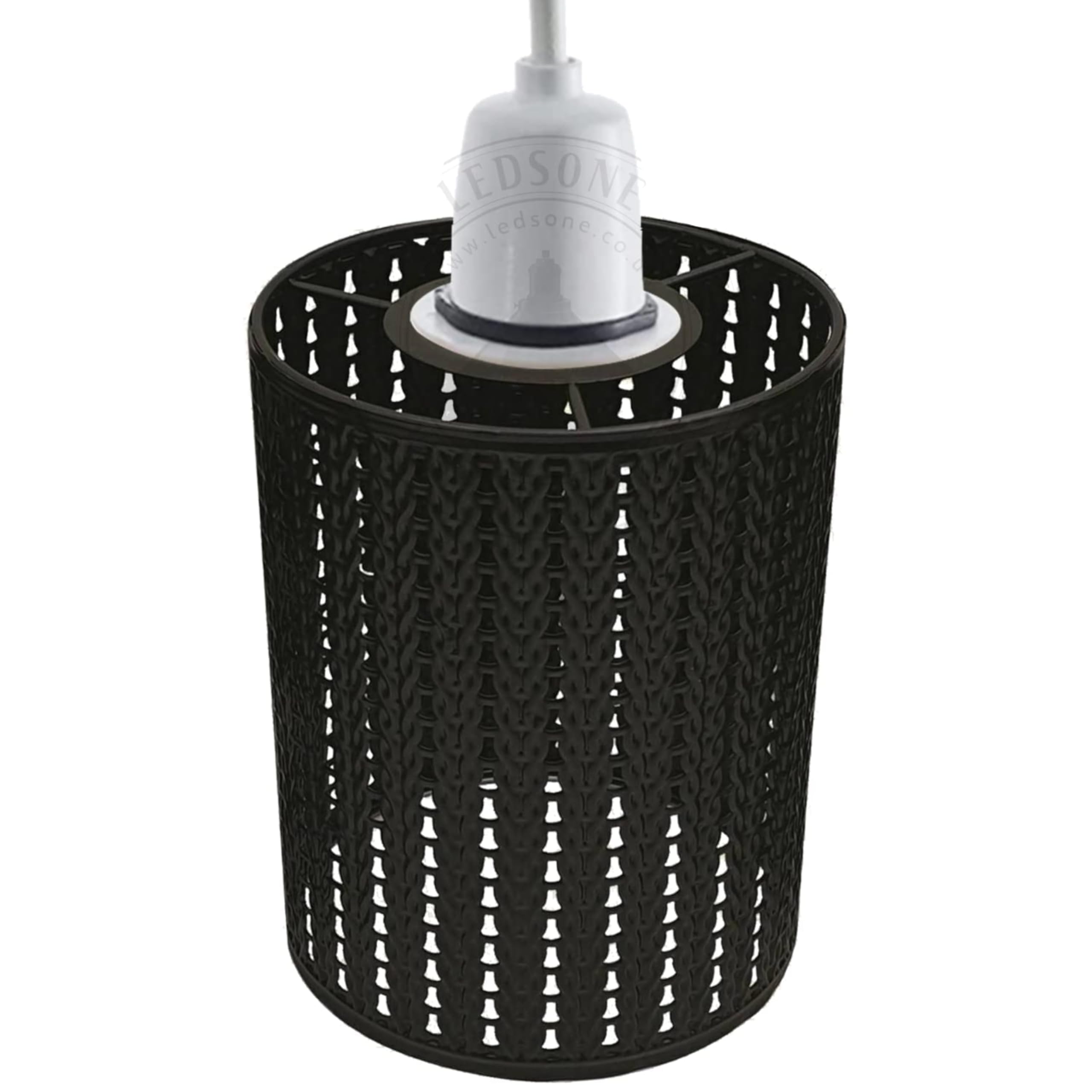 Vintage Industrial Metal Cage Lamp Shade Black Wire Ceiling Pendant Light Shade for E27 Bulb, DIY Retro Loft Lighting for Dining Room, Bedroom, Kitchen, Hallway, Bar