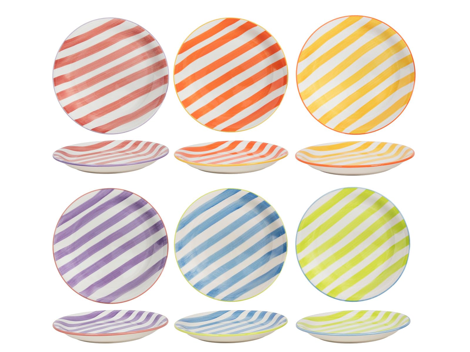 Cookinglife Serviesset Cardida Groen 18-delig / 6 personen - 6 dinerborden, 6 koszulek i 6 komentarzy