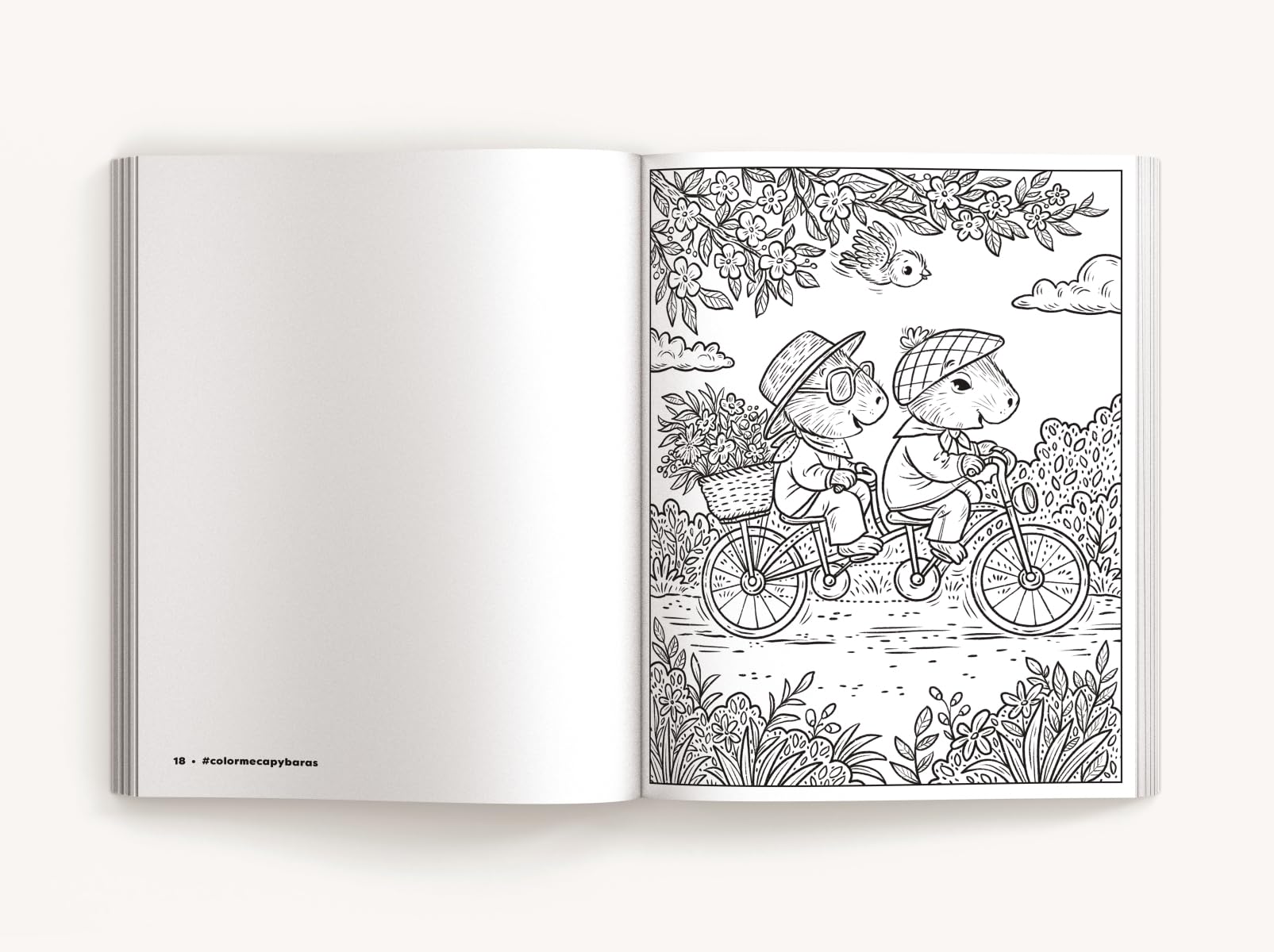 Color Me Capybaras: A Capy-Tivating Coloring Book