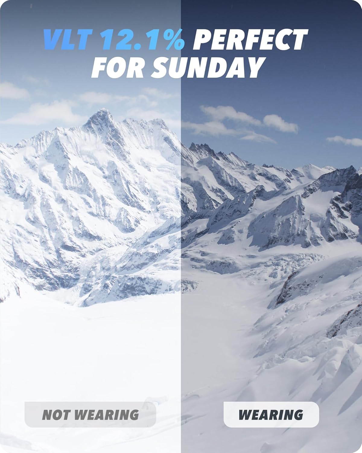 Ski/Snowboard Goggles for Men Women, OTG Snow Goggles Anti Fog 100% UV Protection Snowboarding Goggles - Image 3