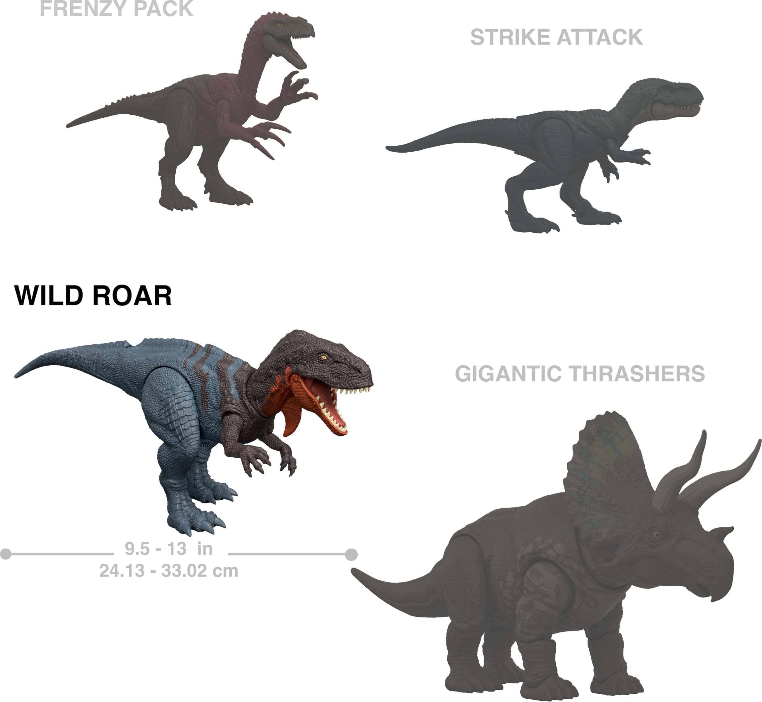 Amazon.com: Mattel Jurassic World Wild Roar Afrovenator Dinosaur