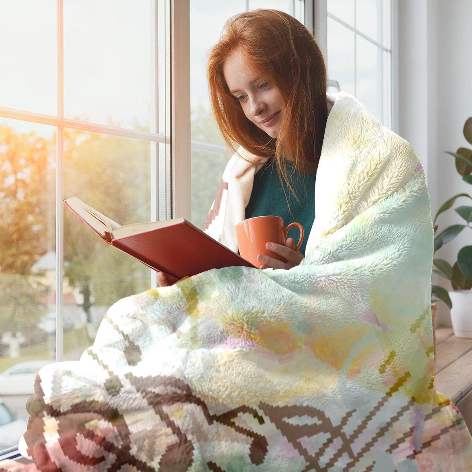 Coperta in pile per divano, divano o letto, accogliente coperta morbida musica multi pulita