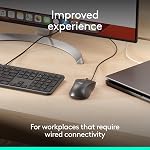 Souris Filaire Logitech Signature M520 L pour Entreprises, Souris Optique Filaire, USB-C Plug-and-Play, Windows/Mac/Chrome/PC/ordinateurs portables - Graphite
