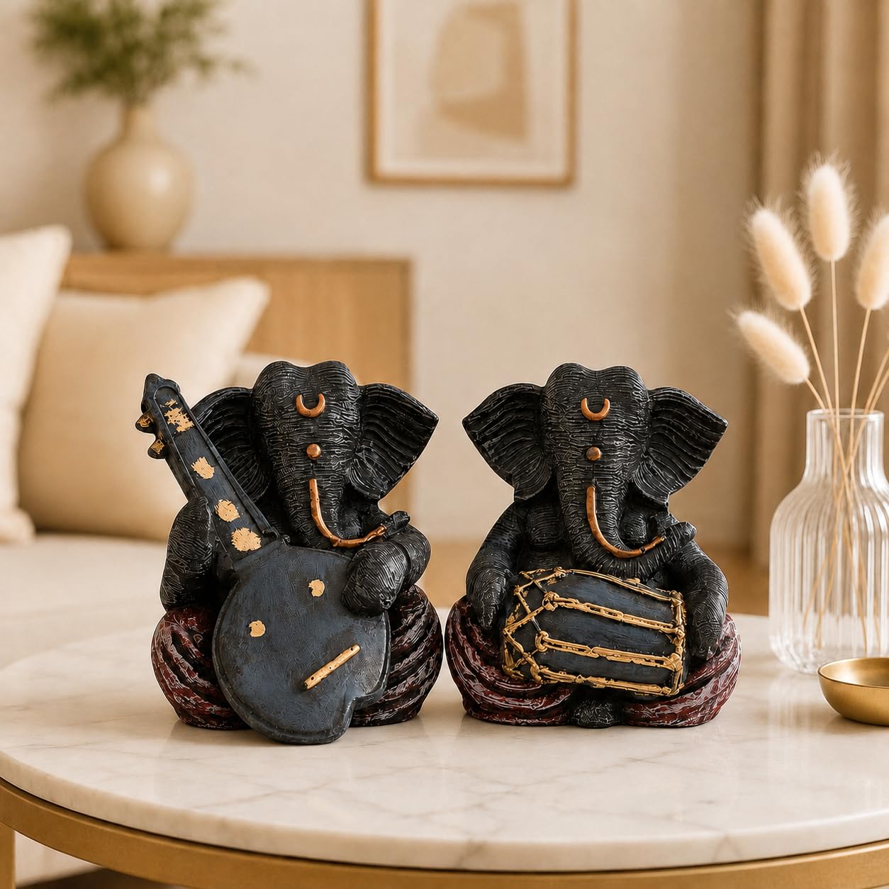 Xtore Ganesha Resin Statues - Prosperity & Home Decor -1 Xtore Ganesha Resin Statues - Prosperity & Home Decor -1