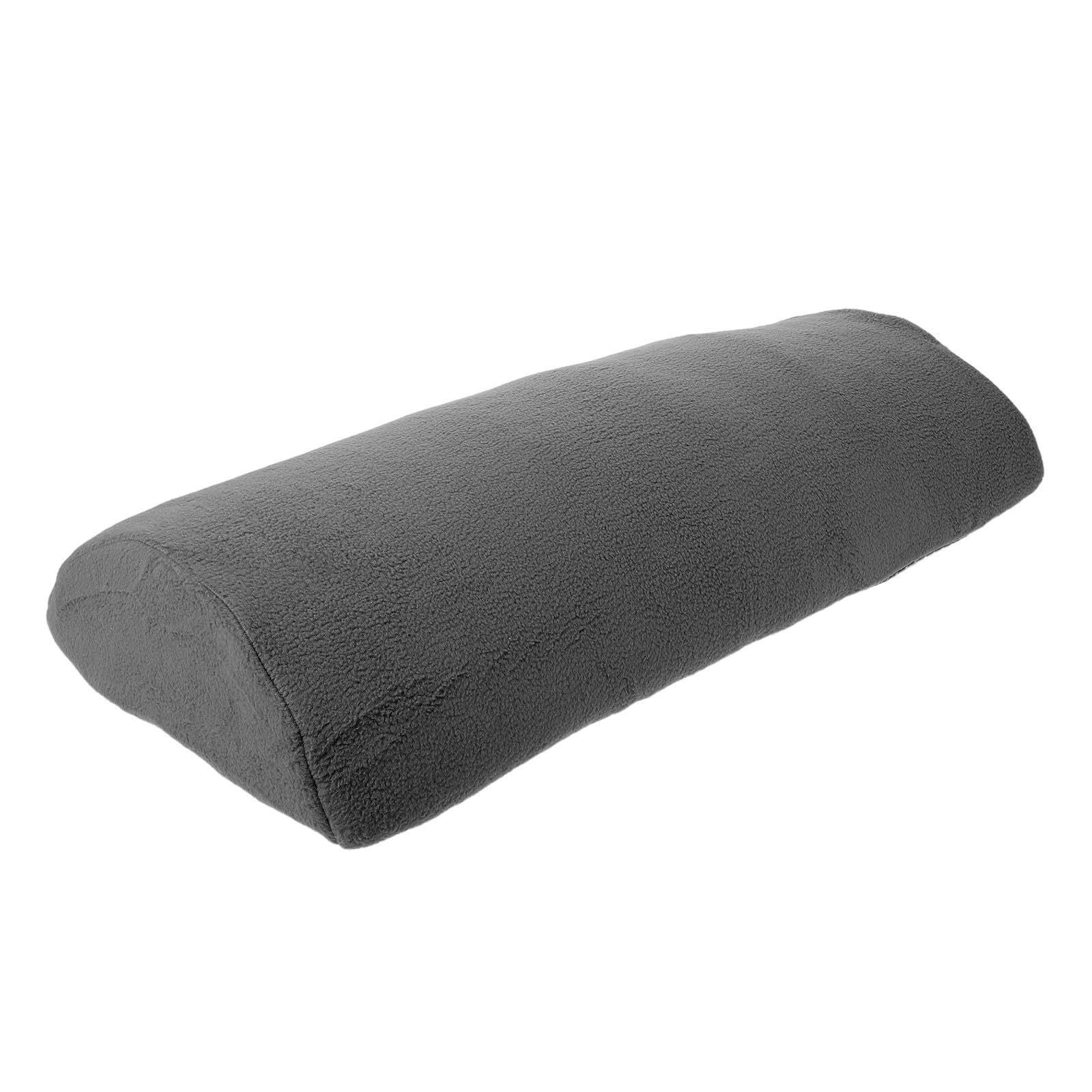POPETPOP Almohada para Piernas Ergonómica Media Luna Espuma de Alta Densidad y Forro de Pelusa, Cojín Elevado para Dormir Adecuado para Largas Sesiones Sentado y Camping