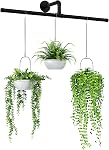 Bamworld Planters de suspension pour les plantes d'intérieur Planter Hanger intérieur Planter Rod 36.2in Étagères pour plantes à fenêtres Pot en métal non inclus