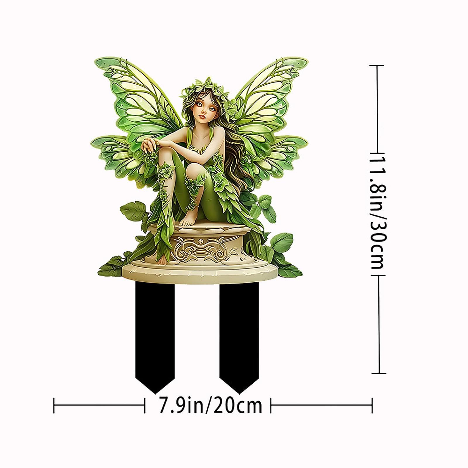 2x Da Giardino Decorazione Fatata 2D Ornamenti Decorativi Multifunzionali Farfalla