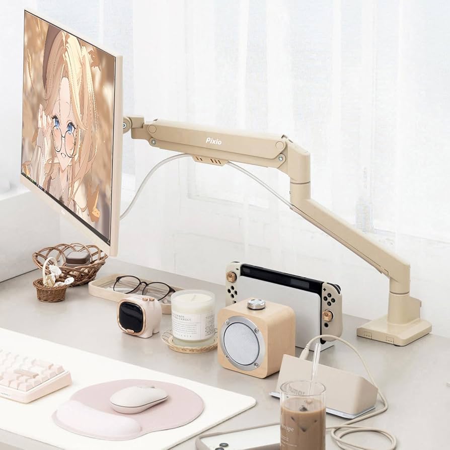 Pixio モニターアーム付き PS2S 新兎わいコラボモニターアーム | Pixio