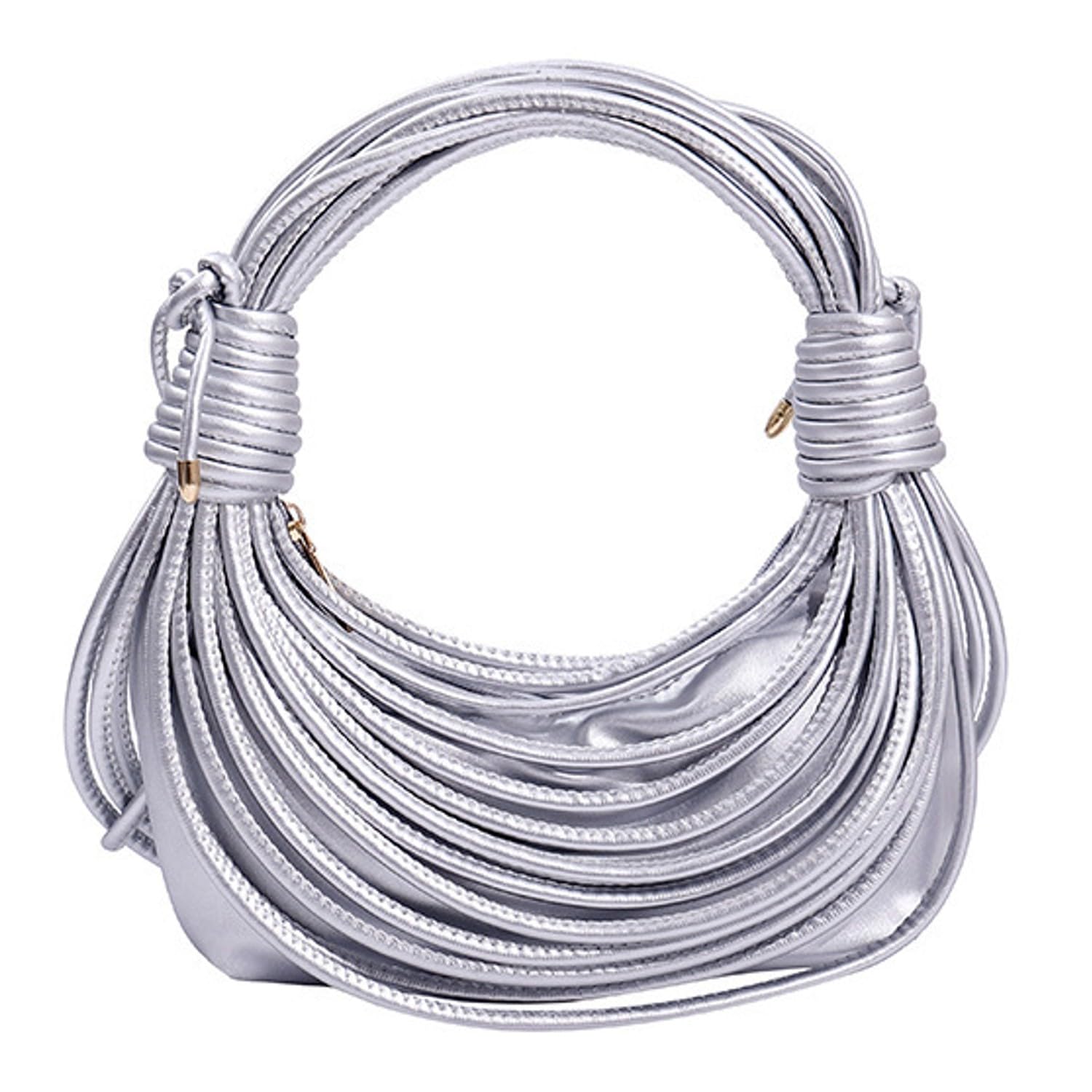 KOROIND 2024 Fashion Creative Rope Braid Knotted Line Styled Hand Bag with Removable Shoulder Strap Trendy Handwoven Cross-body One Side Shoulder Sling Bag Handheld Casual Clutch for Women, Teen Girls (B0DCK65HFQ) Amazon Price History, Amazon Price Tracker