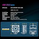 Ant Esports ICE- C612 Digital CPU Cooler/CPU Fan with LED Temperature Display| Support Intel - LGA1700 / 115X / 1200 AMD - AM5 / AM4 gallery image