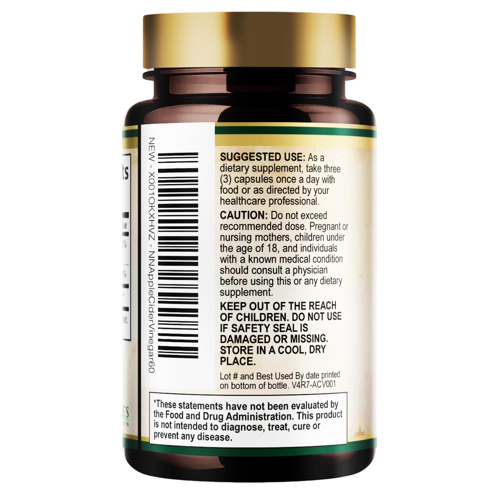 Apple Cider Vinegar Capsules 1877mg - Extra Strength Detox & Cleanse with Vitamin D & Zinc - Premium ACV, Joint Natural Digestion & Immune Support - Vegetarian Gluten Free Supplement - 60 Capsules — Amazon image 8