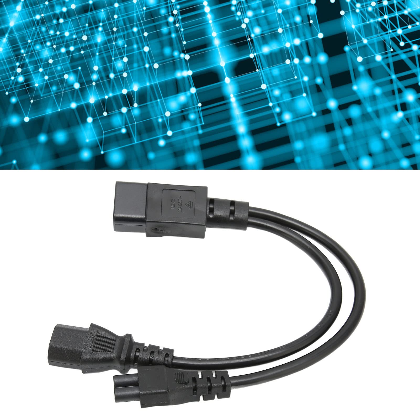 Dioche Cavo Splitter IEC C14 A C13 E C5 – Adattatore A Y Per Alimentazione Multi-Dispositivo, 10A 250V, 2 Metri