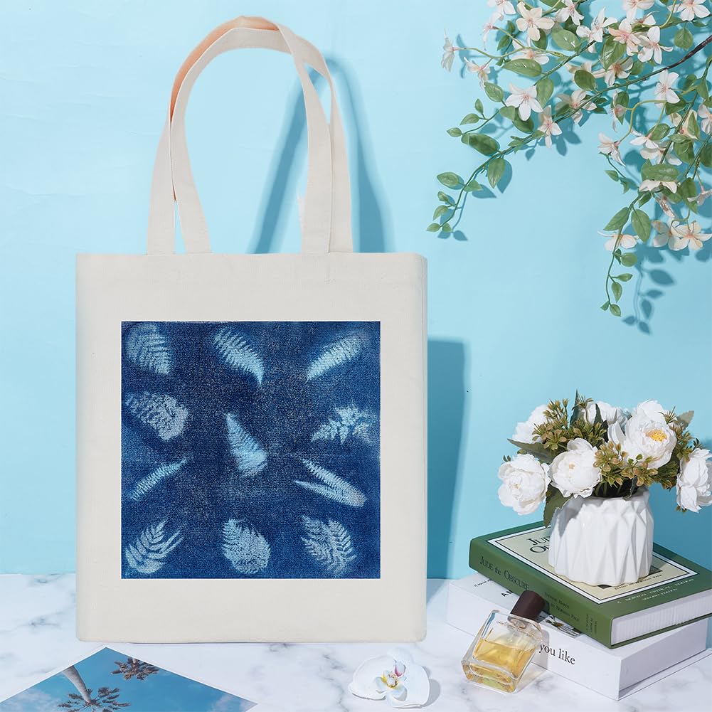 Kit Cyanotype DIY Complet - Papier Sensible Au Soleil, Toile, Sensibilisateur, Pour Impressions Solaires Créatives