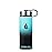 HYDRO CELL Stainless Steel Insulated Water Bottle with Straw - For Cold & Hot Drinks - Metal Vacuum Flask with Screw Cap and Modern Leakproof Sport Thermos for Adults (Teal/Black 18oz)