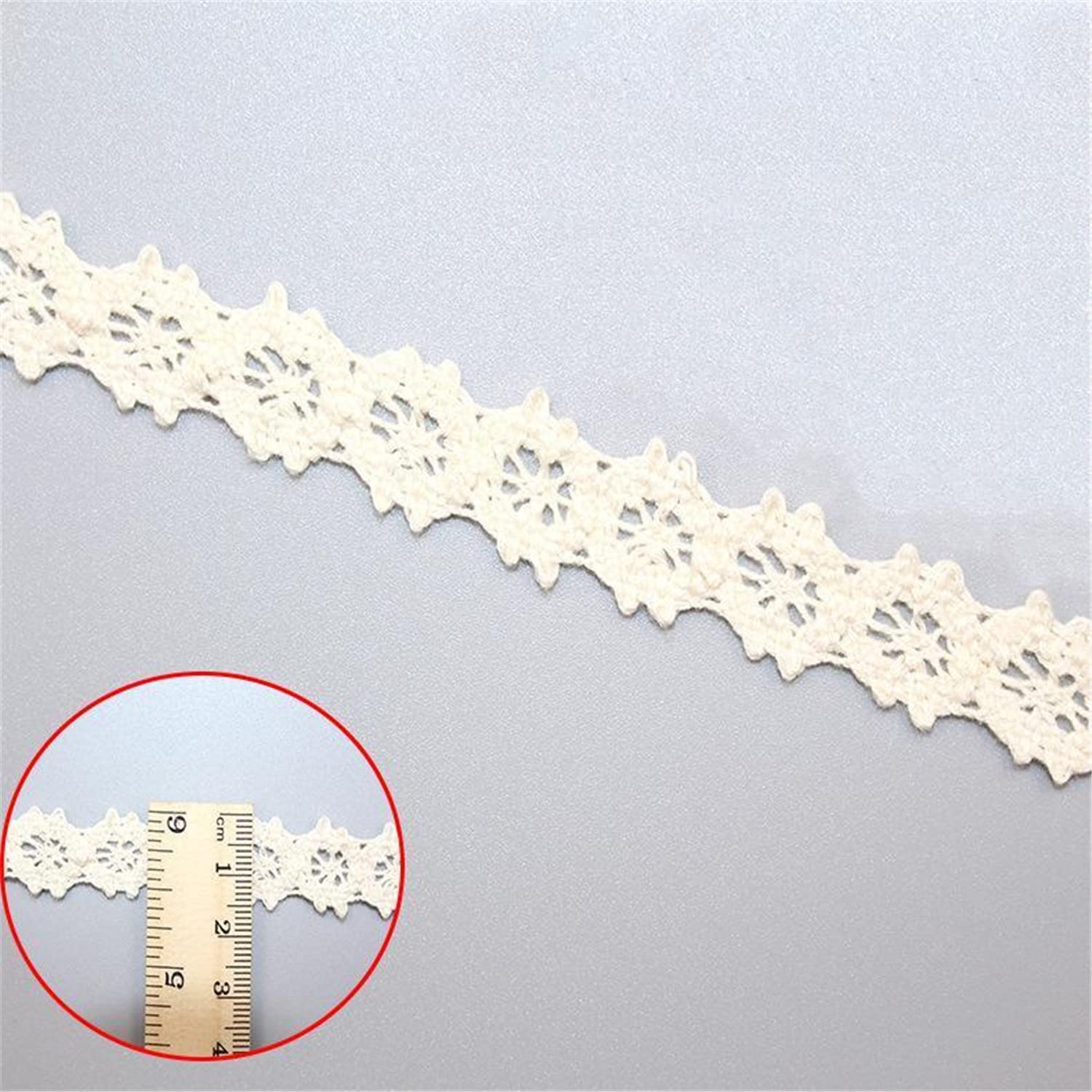 Dentelle Brodée Soluble Dans L'eau - En Soie De Lait - 10 M