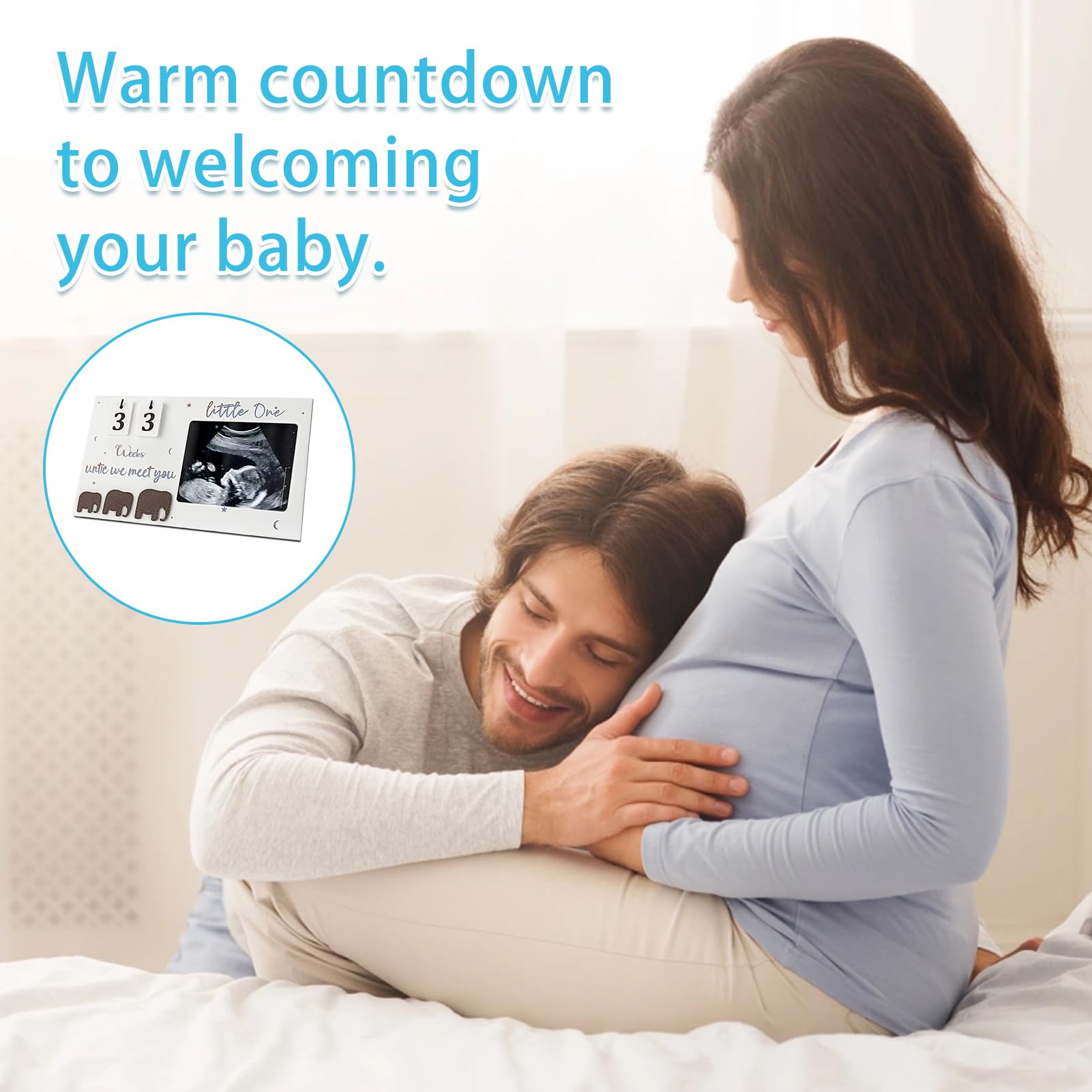 Baby Scan Photo Frames, Baby Countdown Ultrasound Photo Frame, Pregnancy Gifts Mum to be Gift, Babys Announcement Gifts - Image 3