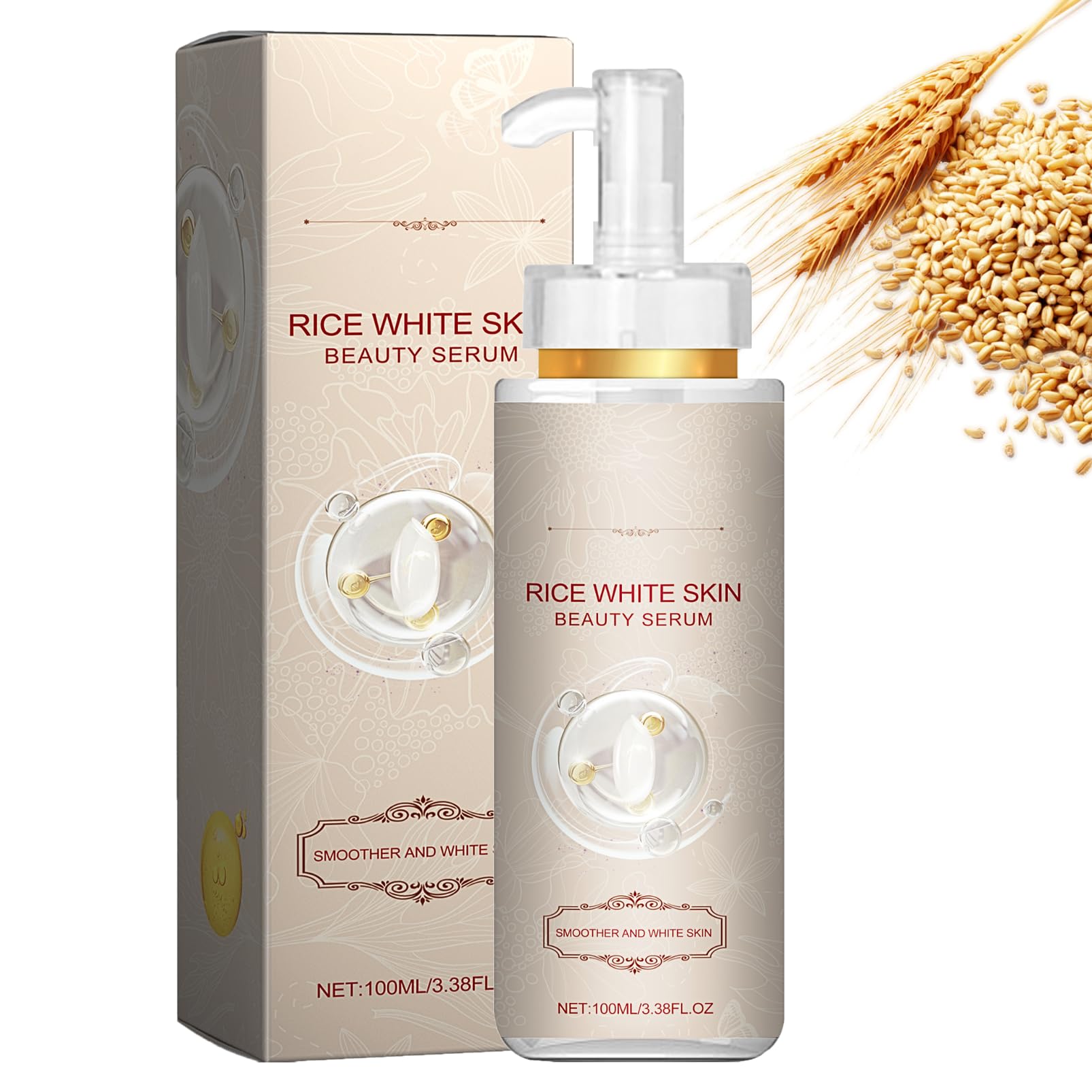 Organic Rice Serum, Anti-Wrinkle White Rice Face Serum
