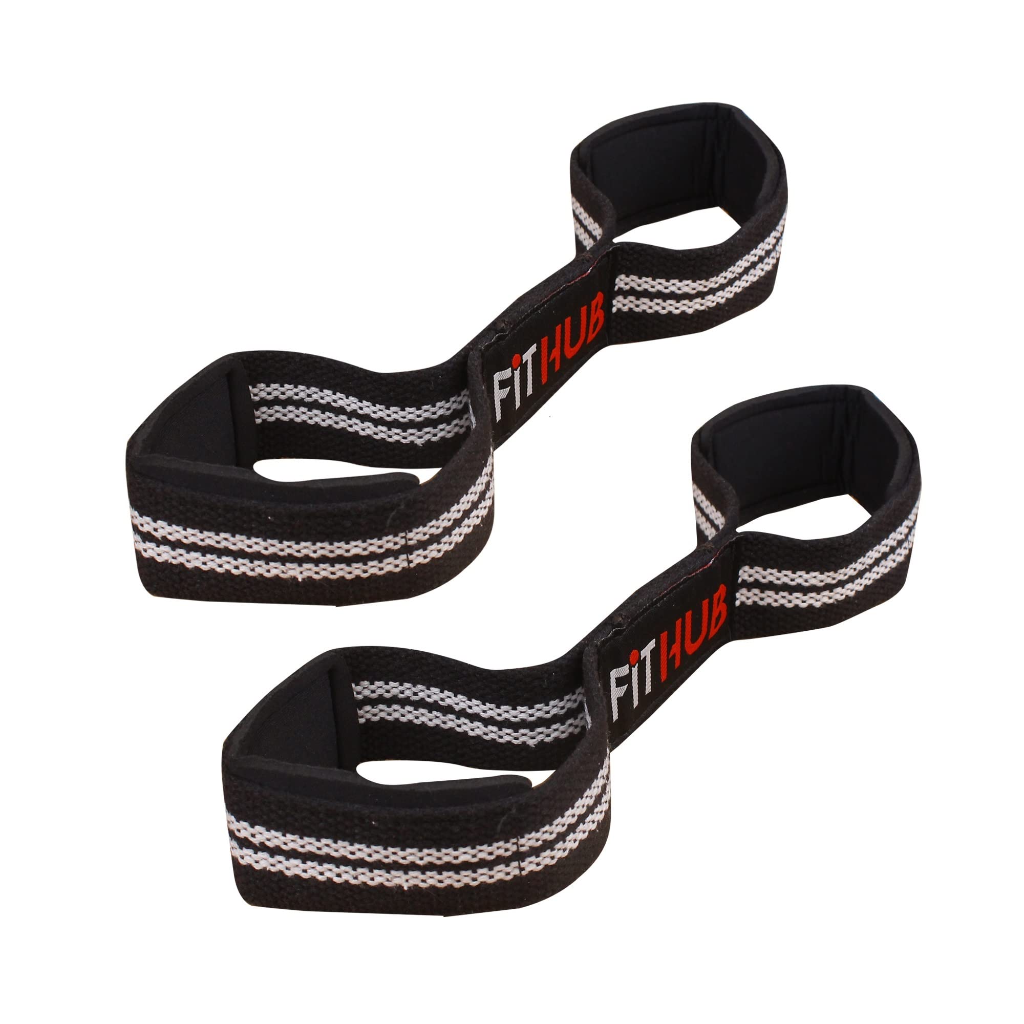 Buy Siddiqui Weight Lifting Wrist Straps Figure eight 8 Padded Cuff Gym