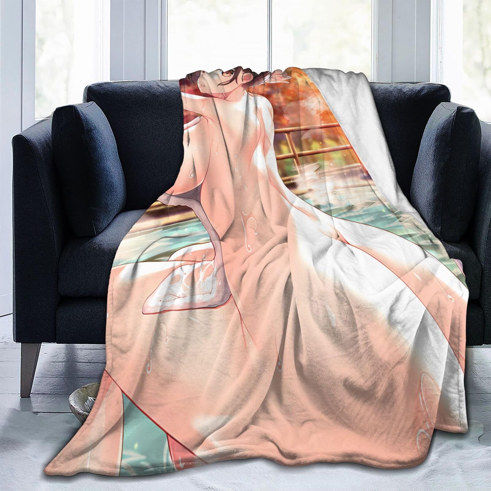 彼女、お借りします 水原千鶴 ブランケット Amazon｜夏用 ブランケット 毛布 冷房対策 セクシー アニメキャラ柄