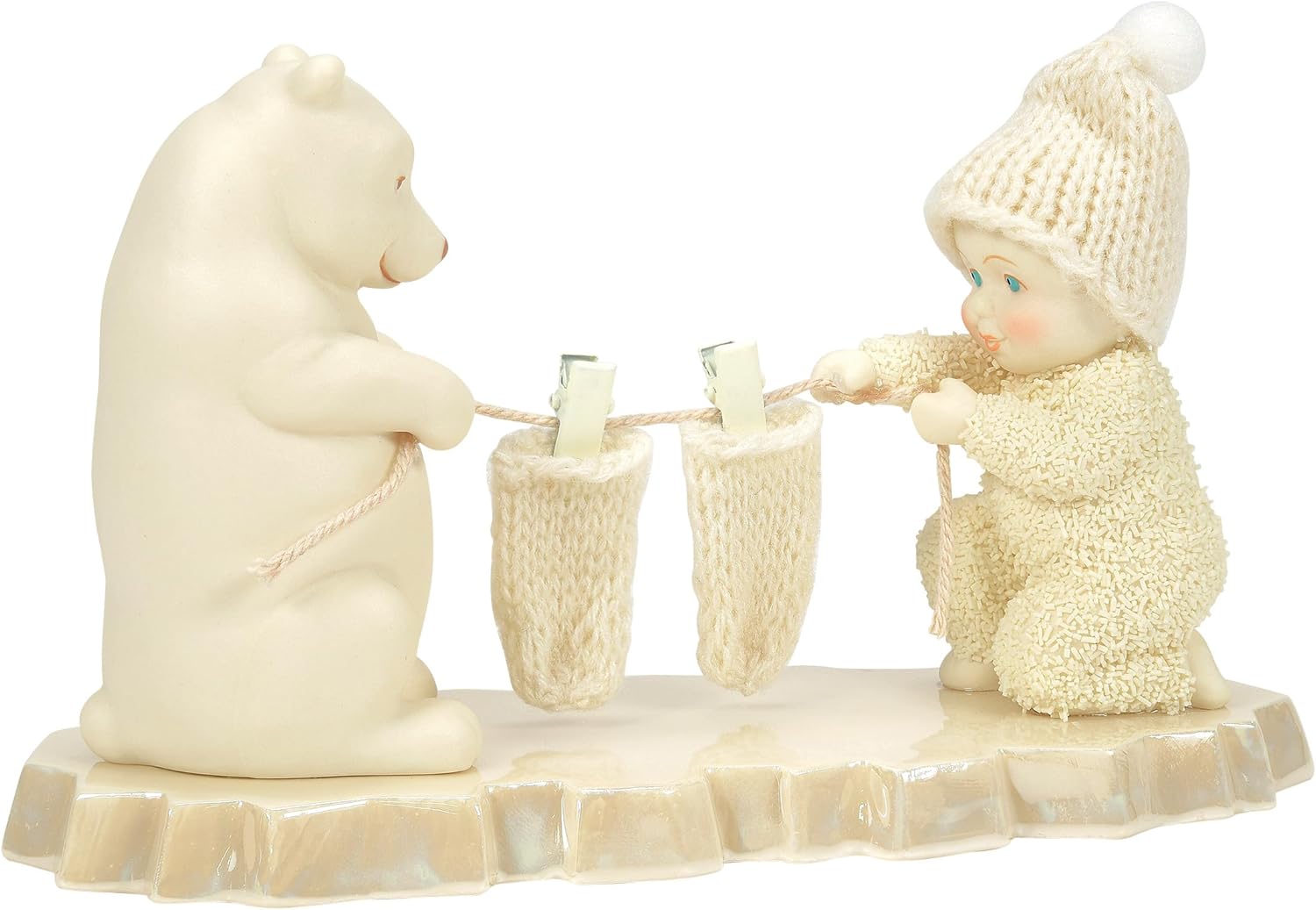 Department 56 Snowbabies Polar Shores the Stockings are Hung Figurine, 3.94 Inch, Multicolor