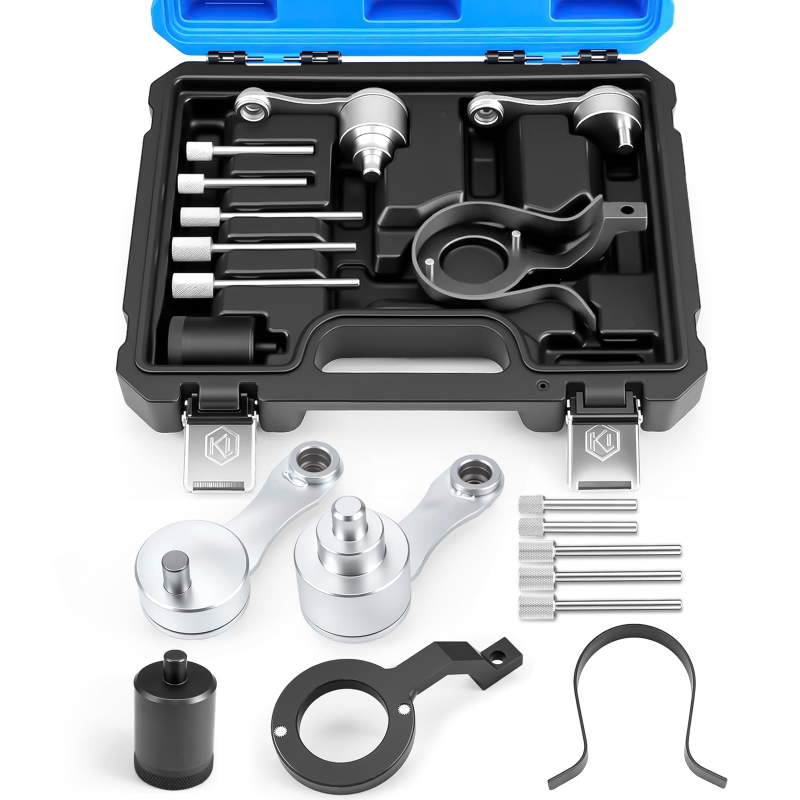 RUIZHI Lot de 10 outils de verrouillage d'arbre à cames pour moteur diesel 2,7 L, 3,0 L, 5,0 L, V6 (par exemple pour modèles Land Rover et Jaguar), OEM 303-1117, 303-1116