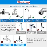 Vista 2 de Filtro de Agua para Lavabo de Baño Giratorio 1080 Extensor de Grifo Giratorio Purificador de Agua para Lavabo Elimina Cloro, Sabor, Olor Más del 99%