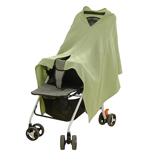 Miniatura 7 de Paquete de 2 fundas de lactancia para lactancia materna, 100% muselina de algodón orgánico, bufanda de lactancia multiusos, toldo para asiento de