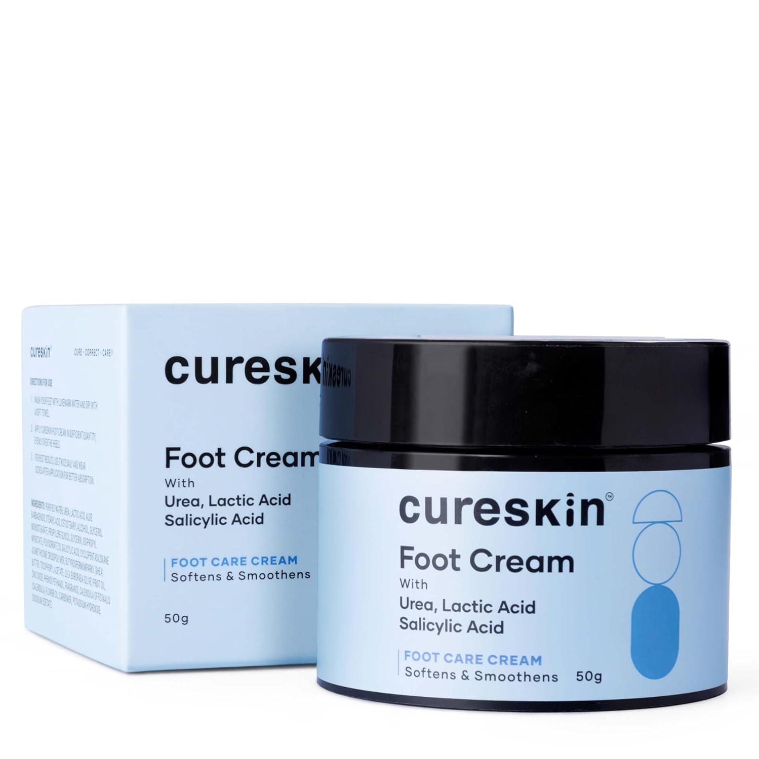 Foot Care Cream for Cracked Heels | Repairs, Softens, and Exfoliates | Foot Cream for Women and Men, 50 g (Pack of 1)