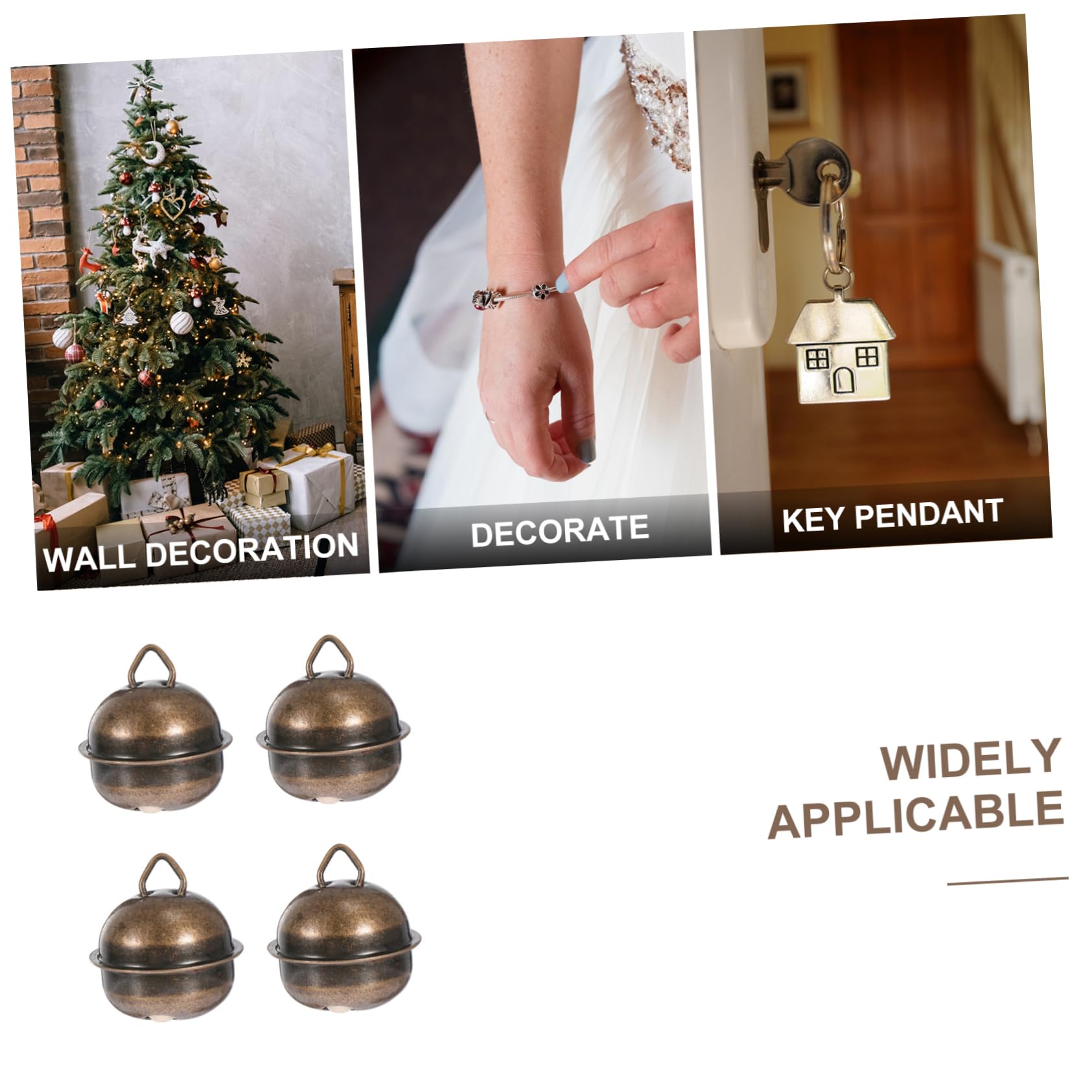 MAGICLULU 480 Pezzi Campane Di Natale Campane Artigianali Ciondolo Appeso Di Natale Decorazioni Natalizie Da Appendere Con Campanella Bomboniere Per Feste Campanelli Di Bronzo Ferro Da Stiro