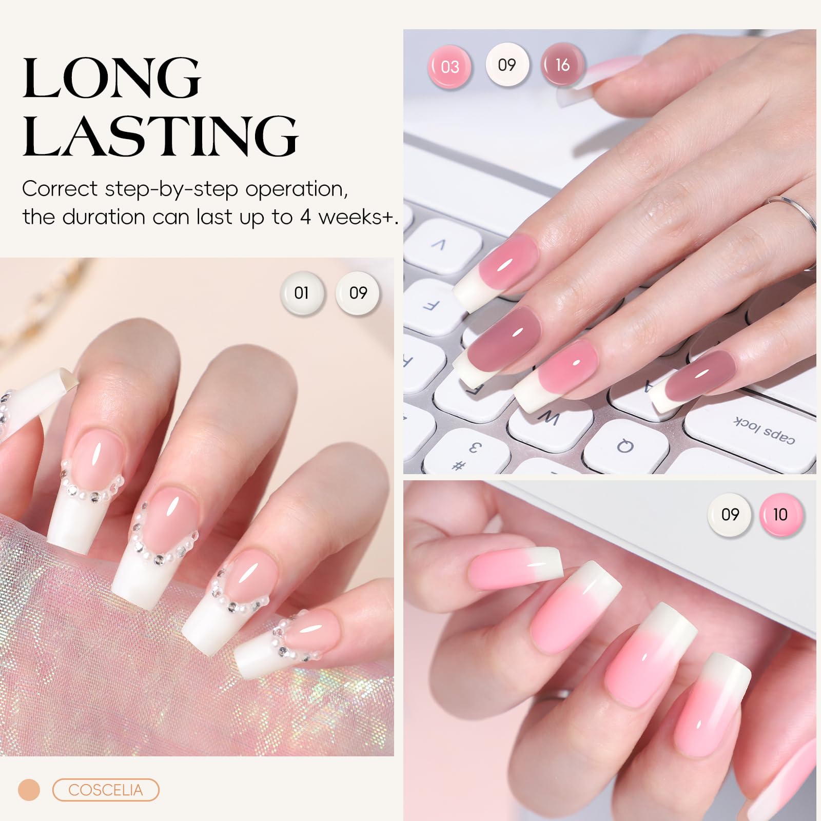 COSCELIA Poly Nail Gel Extension Kit