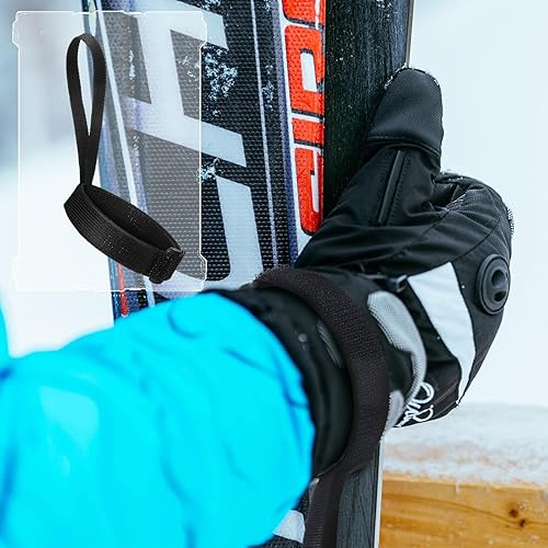 Miniatura 6 de 24 correas elásticas para guantes, correa de muñeca para esquí, snowboard, guante de invierno, correa de muñeca para niños, hombres y mujeres,