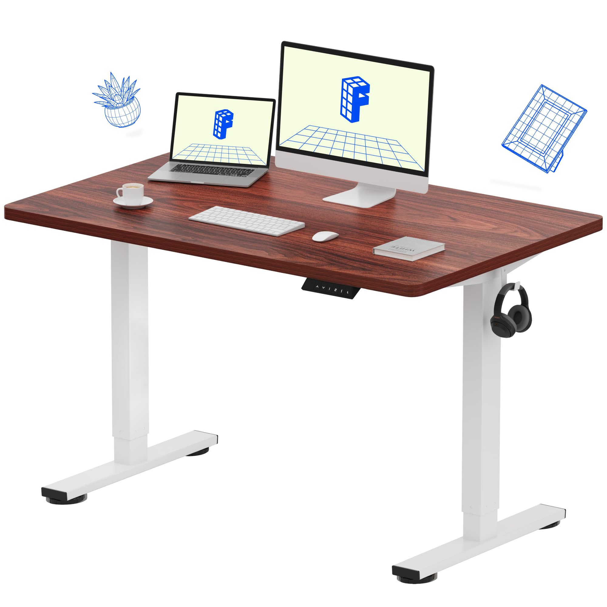 Amazon.com: FLEXISPOT EN1 One-Piece Standing Desk 48 x 30