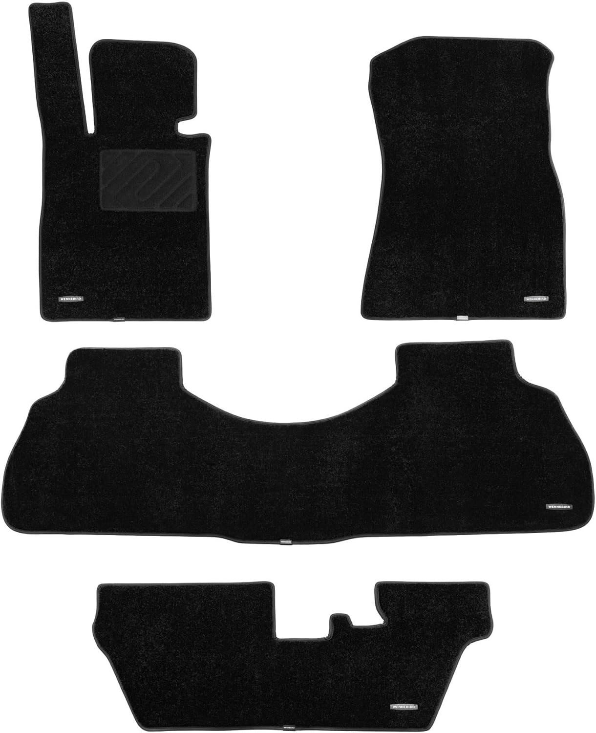 WENNEBIRD Superior Carpet Floor Mats for 2019-2026 BMW X7 6 Seater (Not for 7 Seater), 0.6-Inch Ultra-Thick, Noise-Reducing, All-Weather Waterproof Anti-Slip – 5-Pc Set