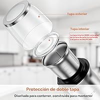 Vista 2 de Secura Molinillo de café eléctrico y molinillo de especias con 2 cuchillas de acero inoxidable cuencos extraíbles