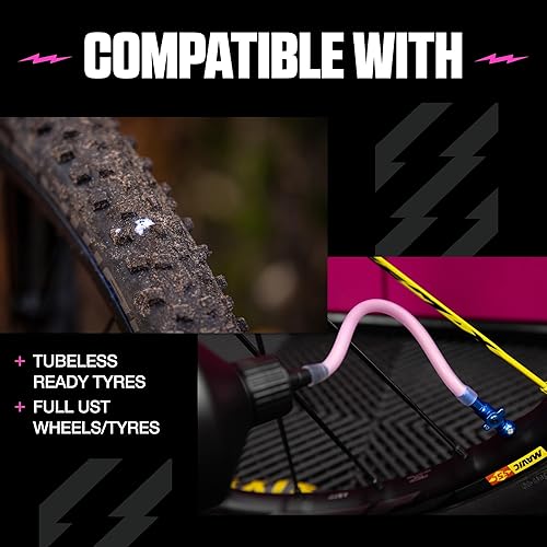 Miniatura 4 de Muc-Off No Puncture Hassle Tubeless Sealant, 1 Liter - Advanced Bicycle Tyre Sealant with UV Tracer Dye That Seals Tears and Holes Up to 6mm