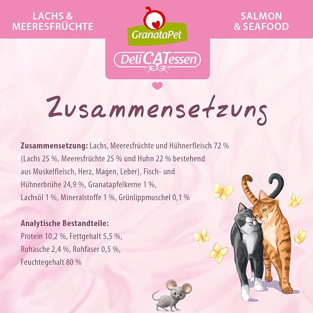 Foto 4 de 6 de GranataPet Delicatessen Salmón y Marisco Comida Húmeda para Gatos Comida para Gatos Comida para Gourmets…