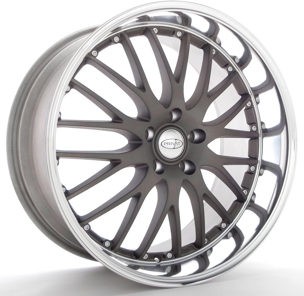 20x10 Privat Netz (Grey w/ Machined Lip) Wheels/Rims 5x112 (NT00512404)