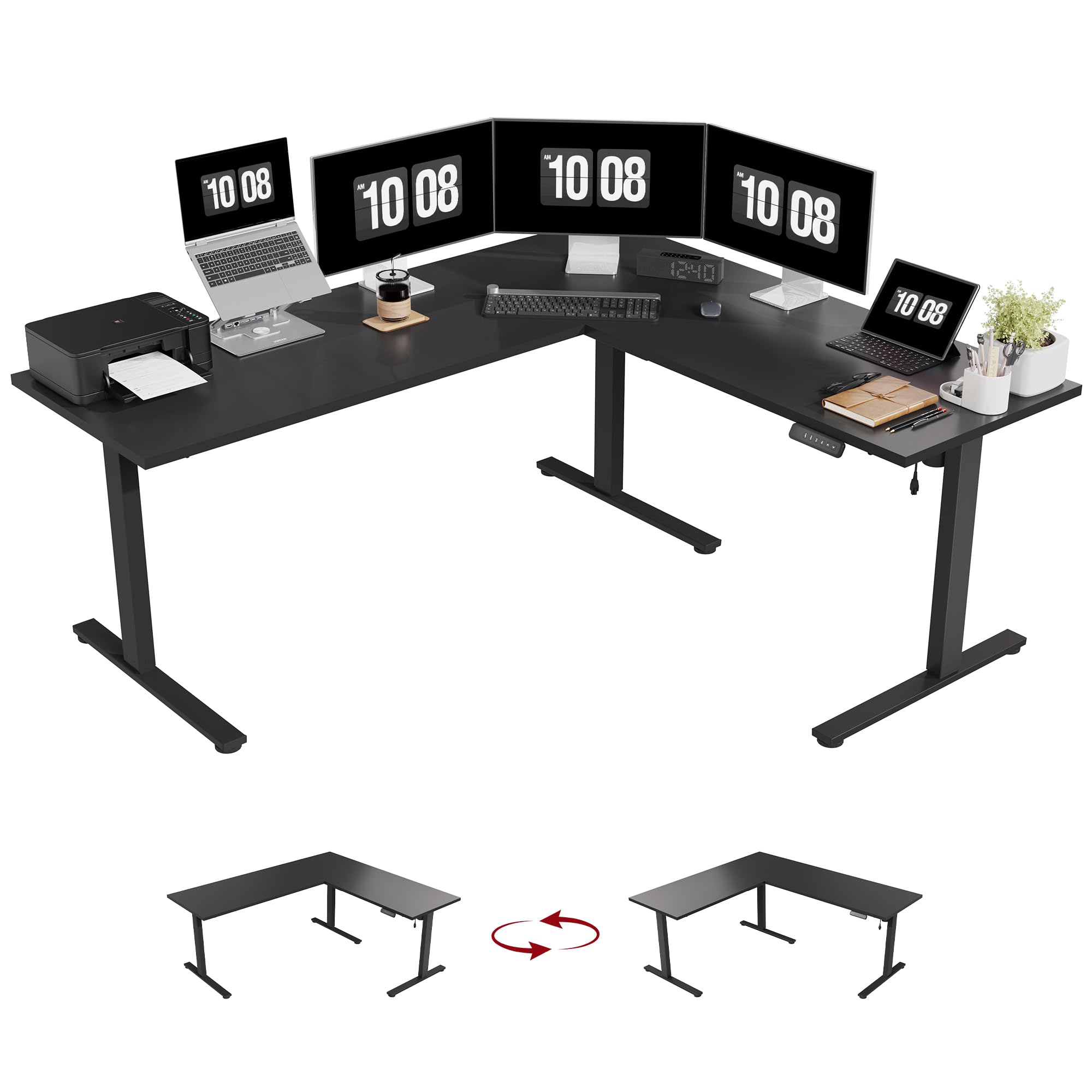 SANODESK 71x63 L-Shape Standing Desk