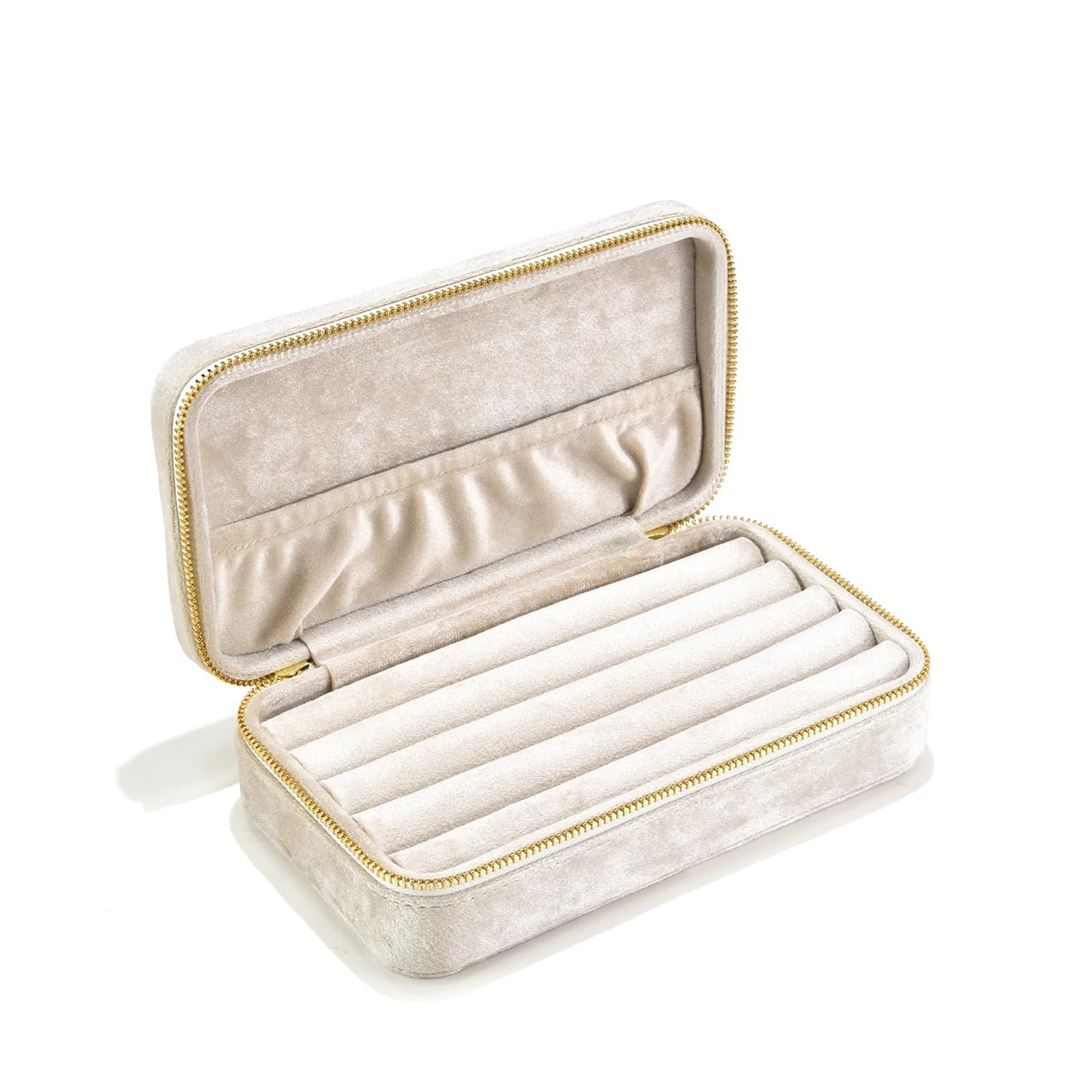 Porta Gioielli Personalizza il portagioie in velluto, la scatola portaoggetti portatile in peluche for anelli, l'organizzatore for gioielli da viaggio, regali unici Portagioielli da Comodino(G96)
