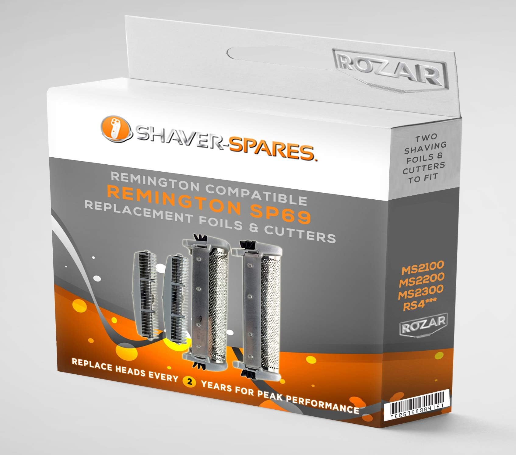 Compatible for Remington Part SP69 TCT2 Foil & Cutter Blades for MS2, MS4 Series
