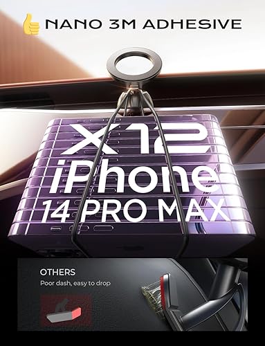 Miniatura 6 de LISEN Soporte para automóvil MagSafe potencia magnética más fuerte Soporte de teléfono para automóvil patente exclusiva ultra estable Soporte