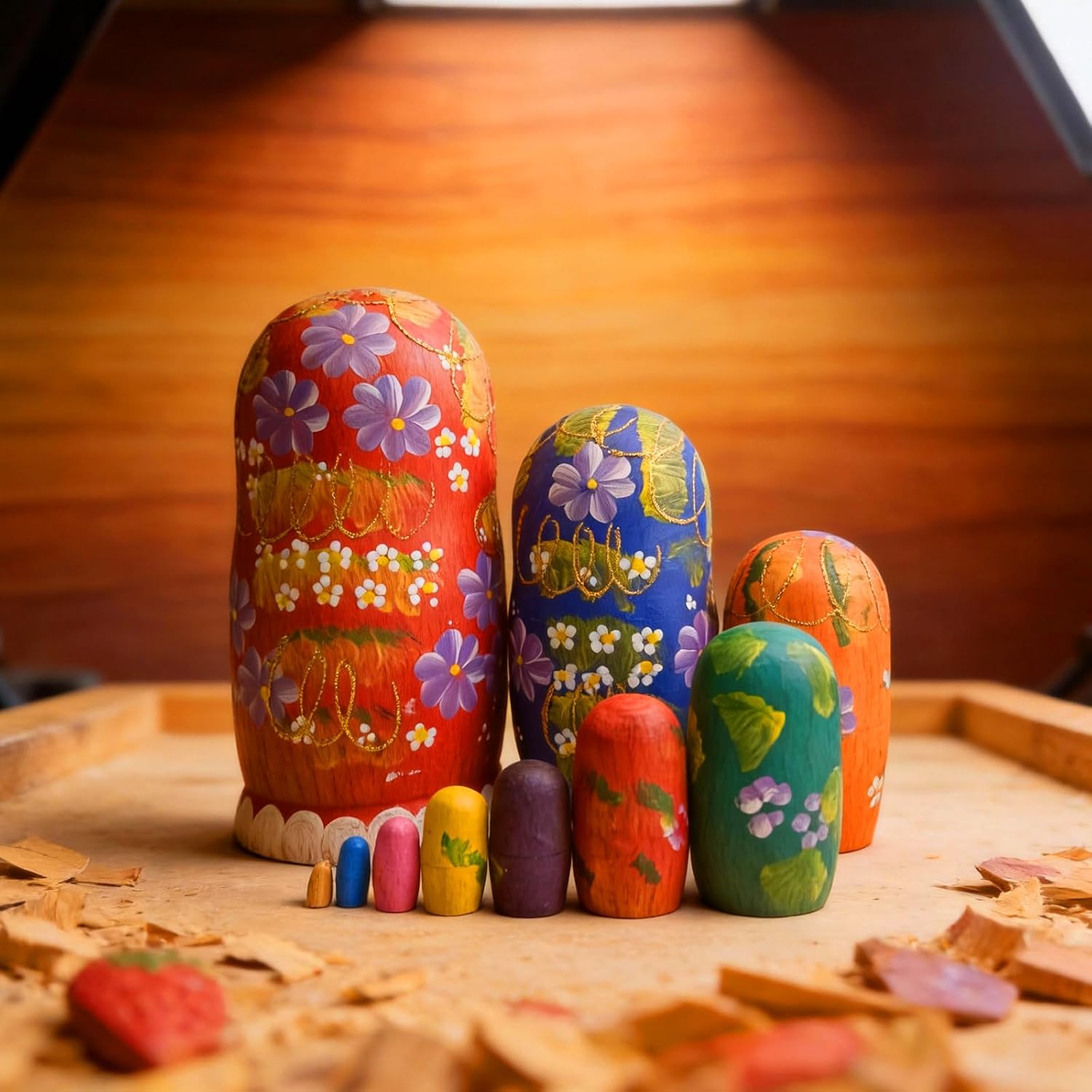 Matryoshka Russian Nesting Doll Dolls Russian Hand Painted 10 Layer Wooden Matryoshka Entertainment Wooden Dolls