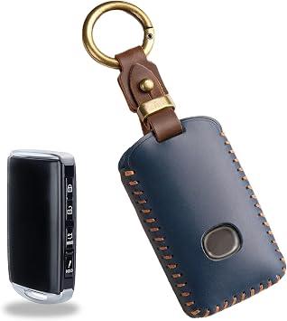 Leather Car Key Fob Cover for Mazda 3 Hatchback CX5 CX90 4 Buttons
