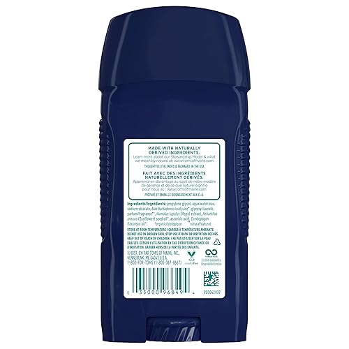Miniatura 7 de Tom's of Maine Desodorante natural sin aluminio de larga duración para hombres, North Woods, 2.8 onzas, paquete de 3 (el embalaje puede variar)
