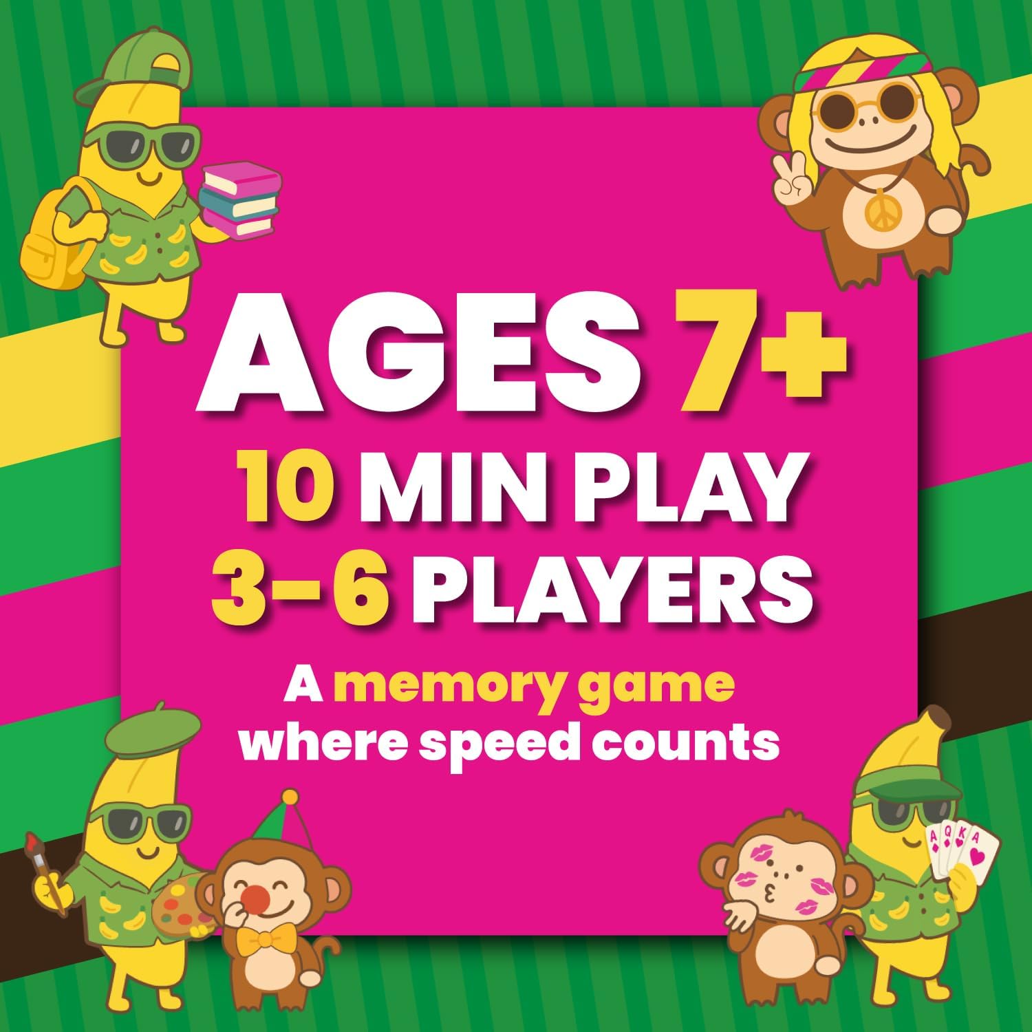 Oh No Banana Joe! Memory Duel Card Game, 3-6 Players