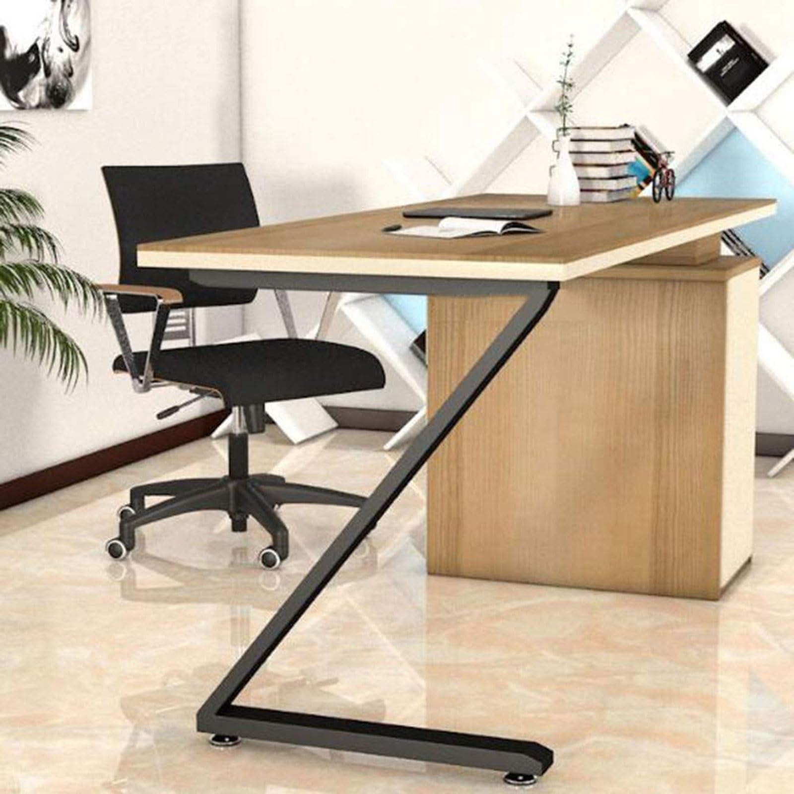Gambe di ricambio per tavolo in ferro industriale, struttura in metallo a forma di Z per caffè e cena, altezza 725 mm, piedini per mobili fai da te, design durevole ed elegante