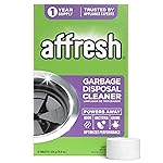 Affresh Garbage Disposal Cleaner, Helps Power Away Odor Causing Bacteria, Debris & Grime in Grind Chamber, Impeller & Drain Pipe, 12 Tablets, 1 Year Supply