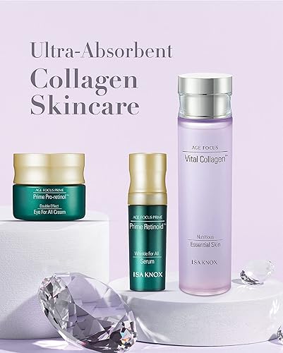 Miniatura 2 de ISA KNOX LG Beauty - Tónico esencial de colágeno vital Age Focus de LG Beauty, Prime Wrinkle for All Serum & Prime Eye for All Cream (6.0 fl oz/5.99