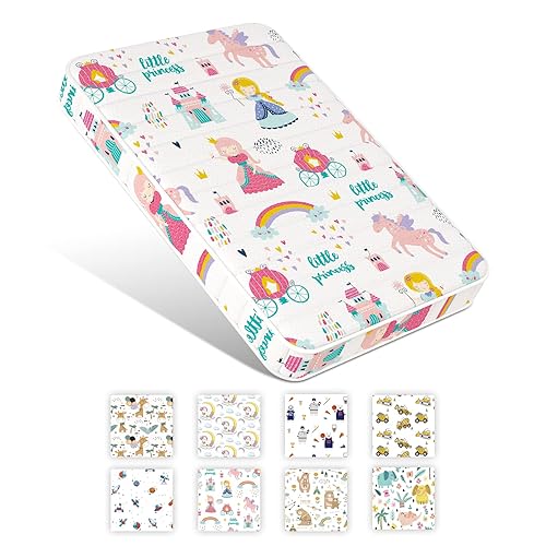 Moonlight - Colchón familiar silencioso de 3 pulgadas, 38 x 26 pulgadas, colchón portátil de espuma de alta calidad, sin olor y estable, solo se